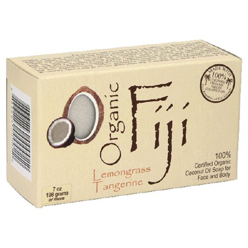 Organic Fiji Coconut Oil Soap, For Face and Body, 100% Certified Organic, Lemongrass... by Organic Fiji