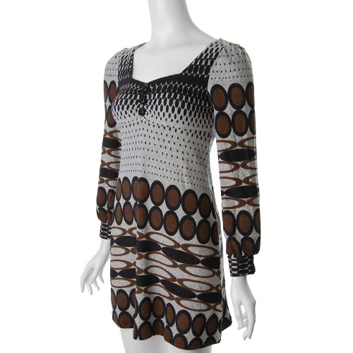 Funky People Brand Printed Knit Dress