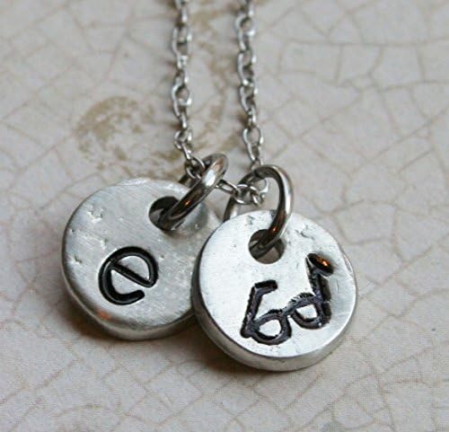 Eye glasses Nerd Initial Tiny Coin Necklace Copyright © 2015 by Shelly Champlin. All rights reserved.