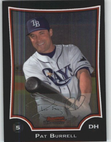2009 Bowman Chrome Refractors #86 Pat Burrell - Tampa Bay Rays (Baseball Cards)