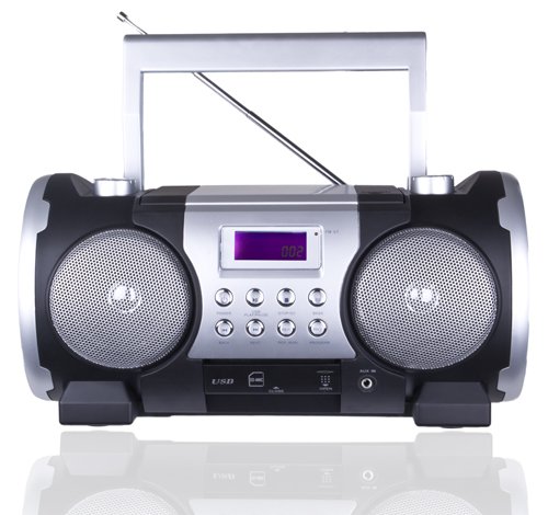 QuantumFX J-57U CD/ MP3/ USB/ SD/ Radio Portable Stereo System