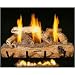 Peterson Gas Logs 24 Inch Split Oak Vent Free Natural Gas Log Set W/ ANSI Certified G9 Burner & Manual Safety Pilot