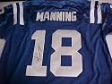 Peyton Manning Hand Signed Autographed Indianapolis Colts Authentic Reebok Jersey - Blue