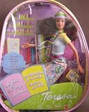 Barbie Teresa School Cool Doll with Plastic Backpack Carry Tote (2000)