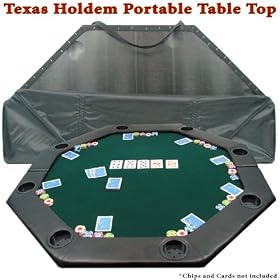 52 x 52 Octagon Padded Poker Tabletop Green
