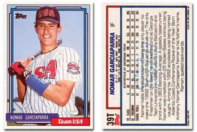 1992 Topps Traded Nomar Garciaparra Olympic Rookie Baseball Card #39T - Shipped In Protective Display Case!