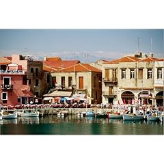 Poster 30 x 20 cm - "Fishing boats moored in the harbour - Rethymno, Rethymno Province, Crete" von Jon Davison / Lonely Planet Images - auch in anderen Gr��en und als Leinwandbild erh�ltlich