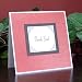 Handmade Simply Red Thank You Card Pack of 10