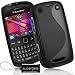 SUPERGETS QUALITY BLACKBERRY CURVE 9360 BLACK SLIM SILICONE HYDRO GEL CASE | COVER | SKIN | SHELL^^ INCLUDES SCREEN PROTECTOR AND POLISHING CLOTH ^^
