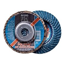 PFERD Polifan SGP STRONG Abrasive Flap Disc, Type 29, Round Hole, Phenolic Resin Backing, Zirconia Alumina