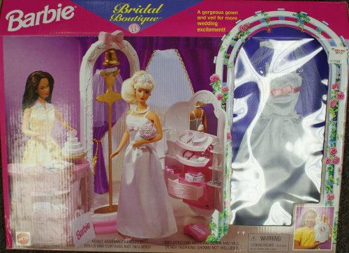 Barbie Bridal Boutique Store Set with Wedding Dress play set