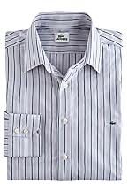 Long Sleeve Poplin Stripe With Spread Collar