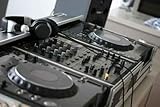 Digital Dj Equipment 24 W x 16 H Peel and Stick Wall Decal by Wallmonkeys