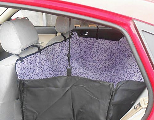Washable Double Layer Waterproof Pet Dog Cat Safe Safety Travel Hammock Car Bed Seat Cover Mat Blanket Purple Color