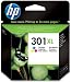 HP -  301XL - Cartouche d'encre d'origine - couleur (cyan, magenta, jaune) - 330 pages