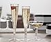 Party Essentials Hard Plastic Two Piece 4-Ounce Champagne Glasses, Clear, 150-Count Glasses