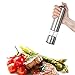 VD-Home Deluxe Electric Pepper Grinder, Battery Powered, LED Light - Brushed Stainless Steel & Ceramic Blades | One Touch Operation | Gift Box