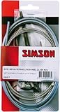 SIMSON Schaltzug, Kpl. für Shimano 4/7/8-Gang, Zug Niro, mit Klemmschraube und Werkzeug, Kabelhülle grau