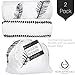 Kaydee Baby Certified Organic Cotton Fitted Crib Sheets - Set of 2 - Variety of Options Available (Black White)
