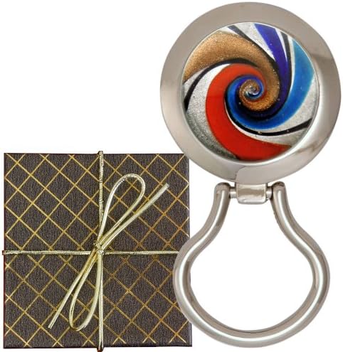 Chatt Murano Style Art Glass (swirl) Magnetic Eyeglass Holder in Gift Box