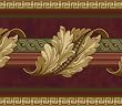 Burgundy Acanthus Leaf Trail Wallpaper Border