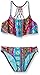 Hobie Girls Sun Daze Stripe Set Swim Hanky Bra Top and Hipster Pant Bikini