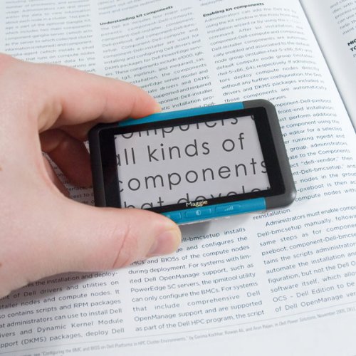Maggie Handheld Electronic Magnifier: Blue