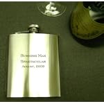 Engraved Silver Flask (9 Oz.) - Includes Free Personalization