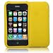 Yellow Silicone Sleeve for iPhone 3G / 3GS - Wood Pattern Design