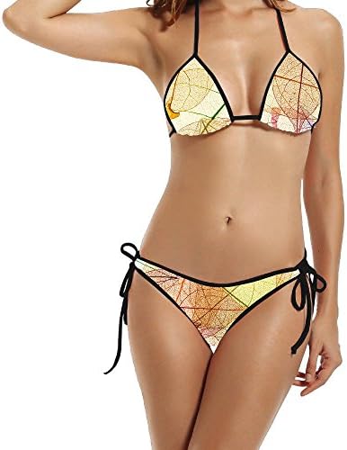 Hotgirl4 Women Abstract Pattern Bikini Black