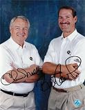 Chuck Noll and Bill Cowher Autographed/Hand Signed Pittsburgh Steelers 8x10 Photo