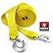 Neiko 20' Ft Heavy Duty 10,000 Lb Tow Strap with Hook