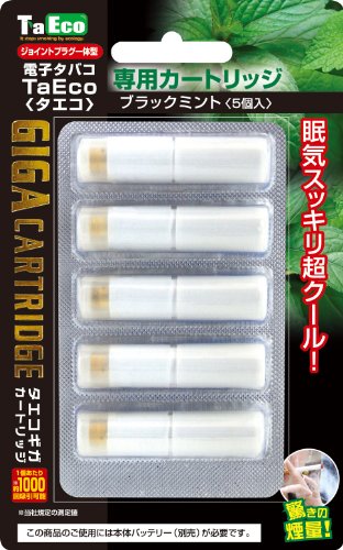 電子タバコ TaEco(タエコ)GIGA ギガカートリッジ ブラックミント 5個入