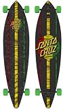 Santa Cruz Mahaka Rasta Pintail Cruzer Freeride Longboard Deck Complete 43.5