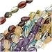 Gemstone Bead Mix 6 x 8mm Oval Beads /14 Inch Strand
