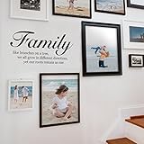 UPC 753677068070 product image for Family Like Branches On A Tree - Quote Lettering Decal Wall Decal - Black | upcitemdb.com