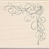 Inkadinkado Wood Stamp, Large Corner Flourish