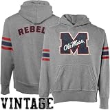 Mississippi Rebels Youth Ash Bolt Vintage Pullover Hoody Sweatshirt