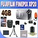 Fujifilm FinePix XP20 Silver 14 MP Digital Camera with 5x Optical Zoom and 2.7-Inch LCD with 4GB Accessory Kit