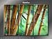 Framed Huge 3 Panel Modern Feng Shui Lucky Bamboo Giclee Canvas Print