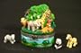 Zoo Elephant Giraffe Tiger Lion Trinket Box
