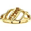 14K Yellow Gold Mother's Ring - 3 Gemstone -- YOU CHOOSE THE COLORS!