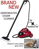 RED AQUA JET STEAM STEAMER DIRT GRIMEBUSTER FLOOR CARPET RUG WINDOW WASHER CLEANER