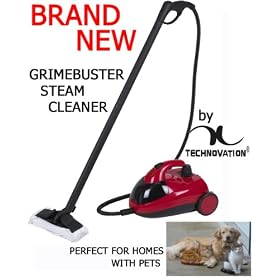 RED AQUA JET STEAM STEAMER DIRT GRIMEBUSTER FLOOR CARPET RUG WINDOW WASHER CLEANER