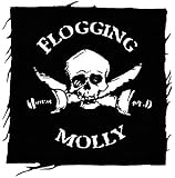 FLOGGING MOLLY Jolly Roger Skull Cloth Patch Sew On Irish Celtic Punk Oi!