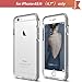 Apple iPhone 6S/6 Case, Beluga Fusion Armor [Arctic Silver] [100% Compatible with Full Screen Edge to Edge Tempered Glass Screen Protector] [Lifetime Warranty] (Aluminum Bumper + Premium Clear TPU Case) (Designed for Silver iPhone 6S/6 4.7 inch) by Beluga - Hybrid Case Cover, Shock Absorbent, Ultra Slim, Anti Scratch, Transparent, Dual Layer [Arctic Silver]