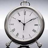 LARGE CLOCK/STAND PEWTER