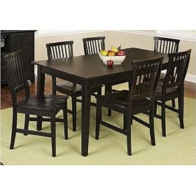 5 Pc Arts and Crafts Dining Table with Leaf and 4 Chairs by -
