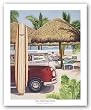 Van, Surf and Sand by Evelyn Drew 22"x28" Art Print Poster