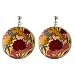 Japanese Yakuza Tattoo Disc Clip On Earrings - Money & Love